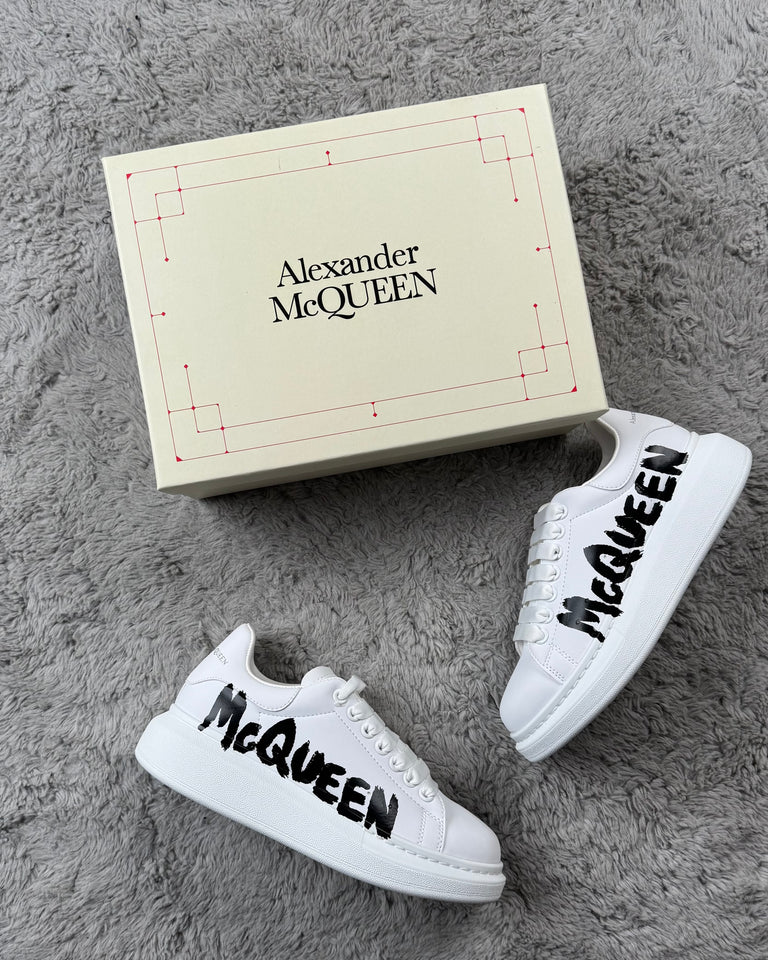 Alexander McQueen Graffiti - White