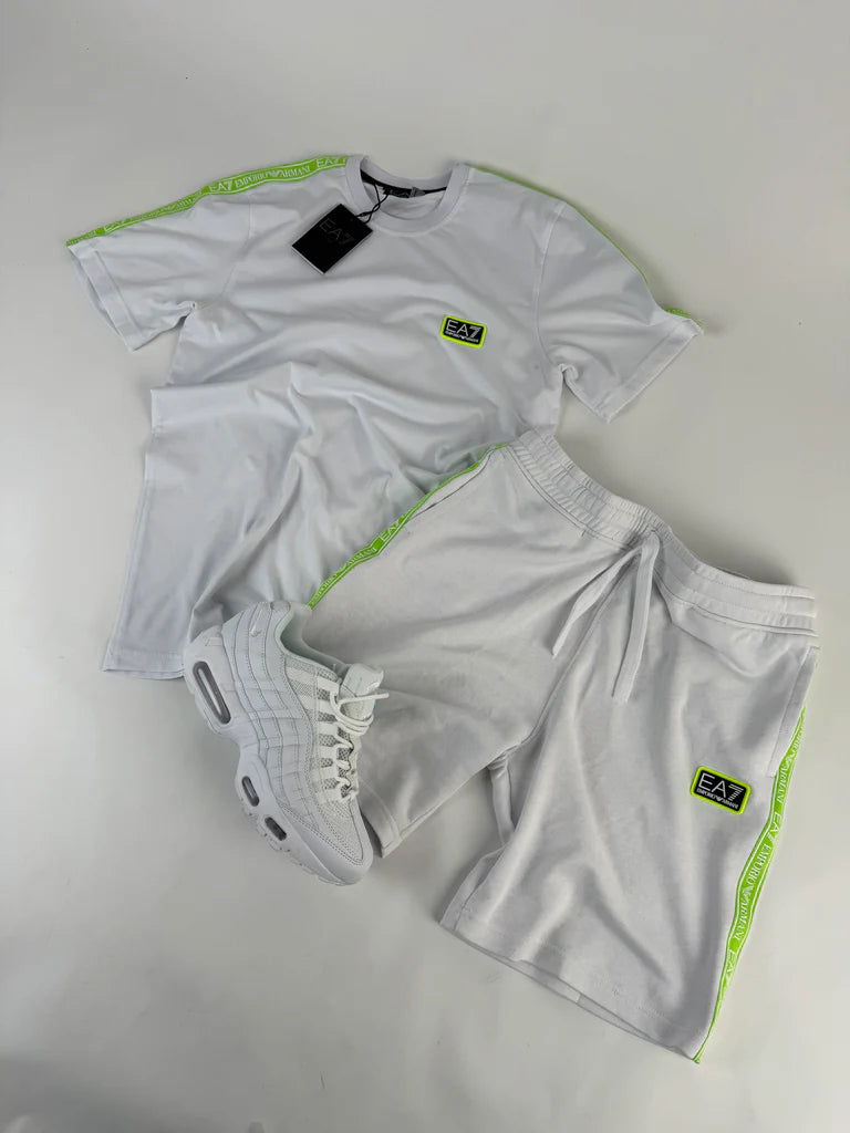 CONJUNTO CORTO - EA7 2025 - BLANCO/VERDE