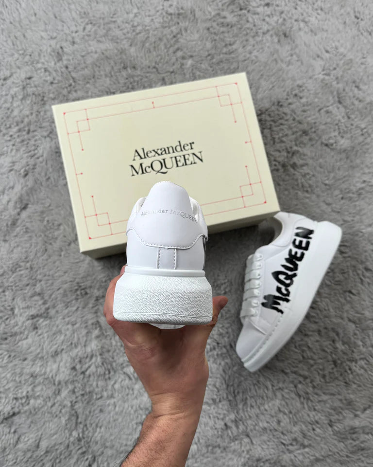 Alexander McQueen Graffiti - White