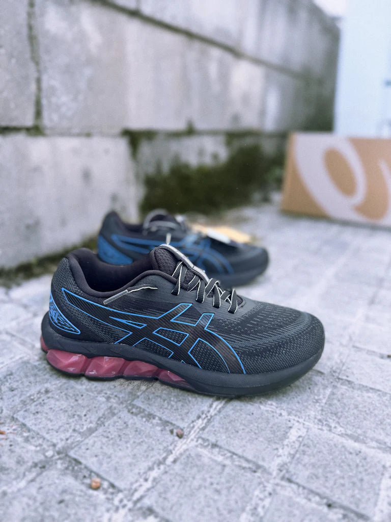 ASICS GEL QUANTUM 180 VIII - NEGRAS/AZULES