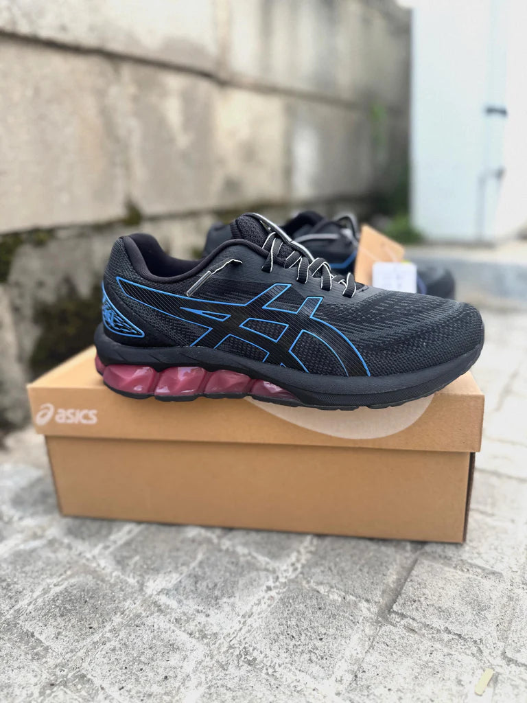 ASICS GEL QUANTUM 180 VIII - NEGRAS/AZULES