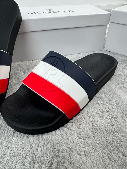Chanclas MONCLER color Negro/Rojo