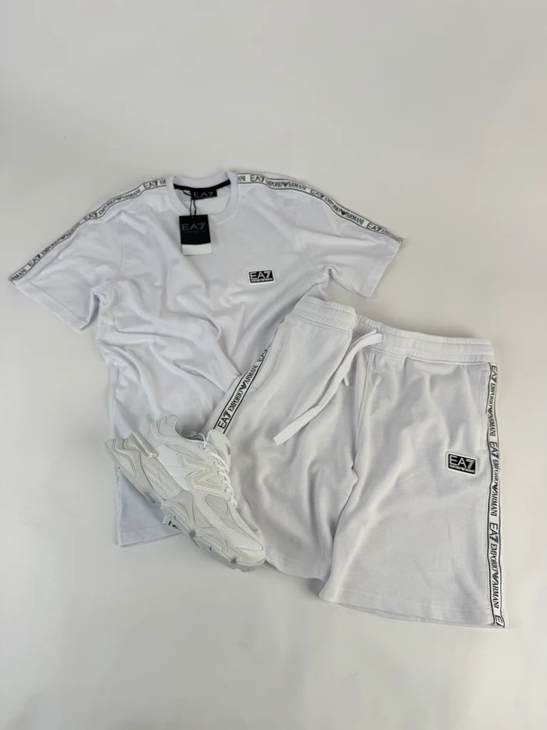 CONJUNTO CORTO - EA7 2025 - BLANCO
