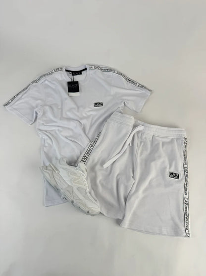 CONJUNTO CORTO - EA7 2025 - BLANCO