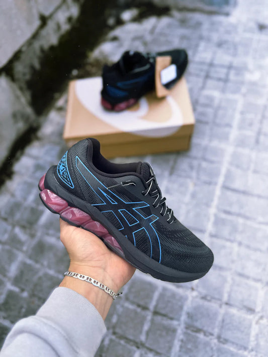 ASICS GEL QUANTUM 180 VIII - NEGRAS/AZULES