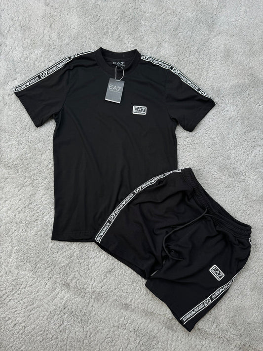 CONJUNTO CORTO - EA7 NEGRO